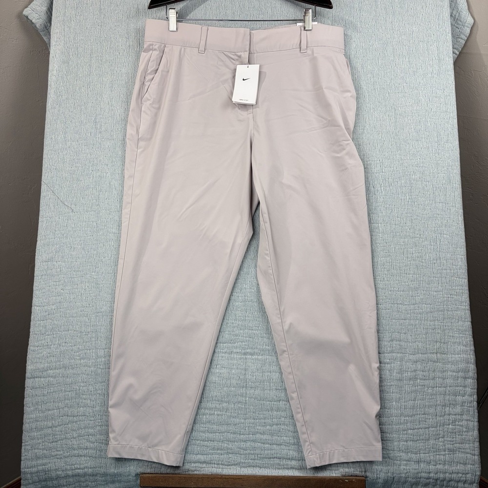 Nike Women's XL Dri-FIT Tour Golf Pants FD5607-019 Beige NWT $120